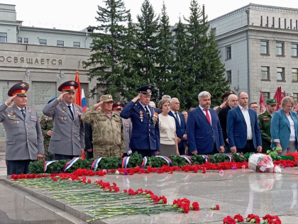 Акция «Пламя гордости за Победу» прошла в Иркутске