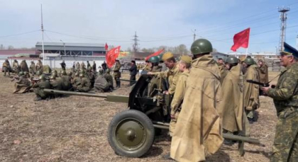 Масштабные реконструкции боевых действий эпохи Великой Отечественной войны прошли на территориях Иркутской области   