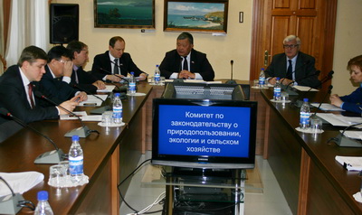 На заседании комитета по законодательству о природопользовании, экологии и сельском хозяйстве