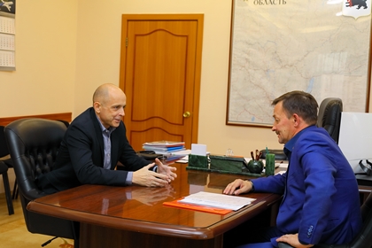 Вопросы транспортной доступности территории обсудили Сергей Сокол и мэр Киренского района Кирилл Свистелин