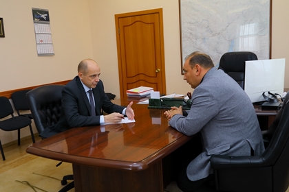 Сергей Сокол обсудил с мэром Усолья-Сибирского Максимом Торопкиным подготовку к празднованию 350-летия города