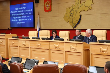 Вопросы поддержки малого и среднего бизнеса в Приангарье обсудили на круглом столе в Законодательном Собрании 