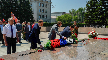 В Иркутске День ветерана боевых действий отметили митингом
