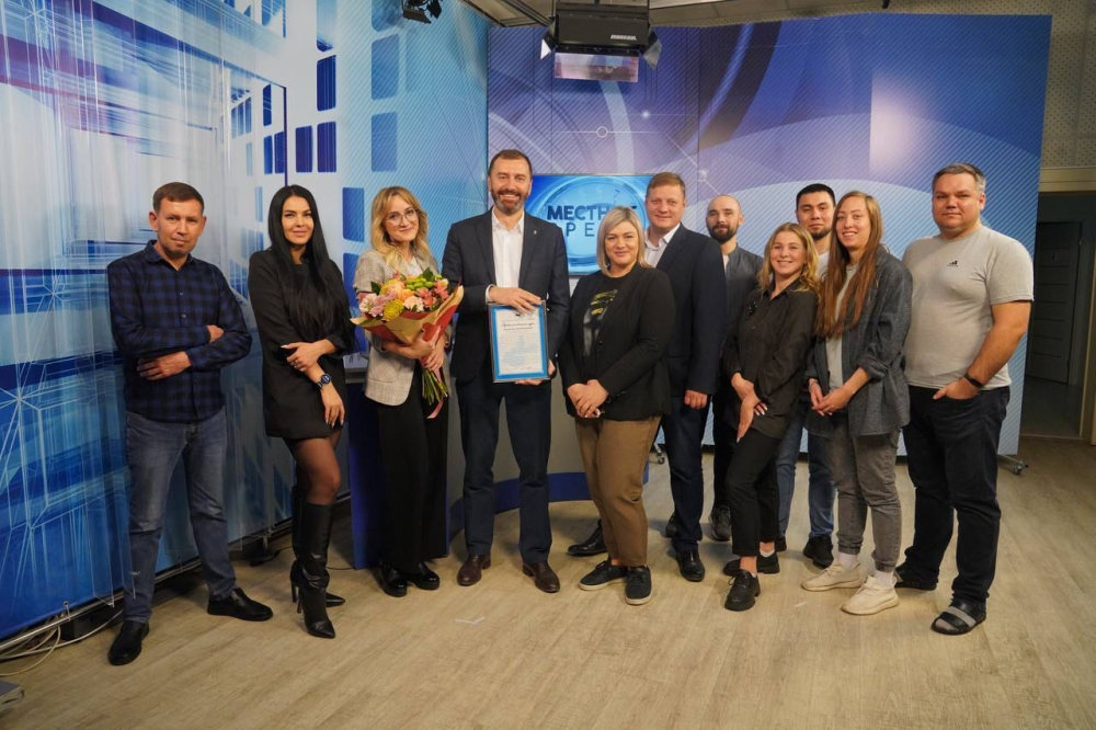 Спикер ЗС поздравил коллектив АКТИС с юбилеем телекомпании