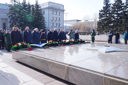 В Иркутске состоялся торжественный митинг в честь Дня защитника Отечества 