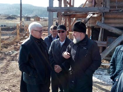 Темп строительных работ в Анге на месте возведения центра имени Иннокентия Вениаминова ускорился